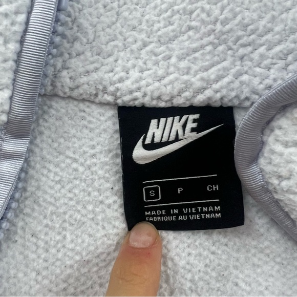 nike women’s lilac zip up sherpa jacket S L91-35 - Picture 6 of 6